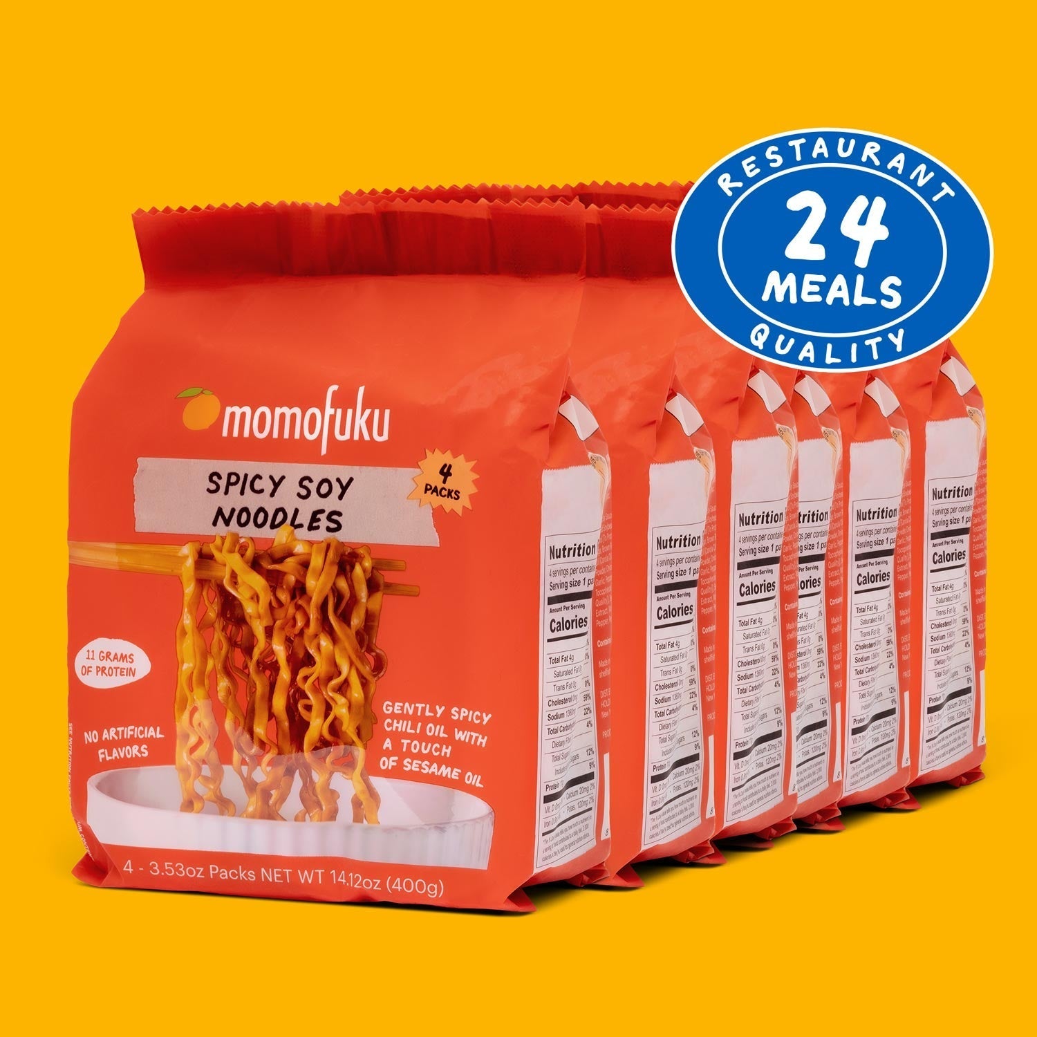 Spicy Soy Noodles | 24 Packs - Fresh Ready
